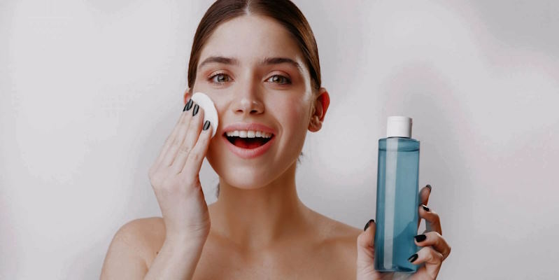 applying moisturizer