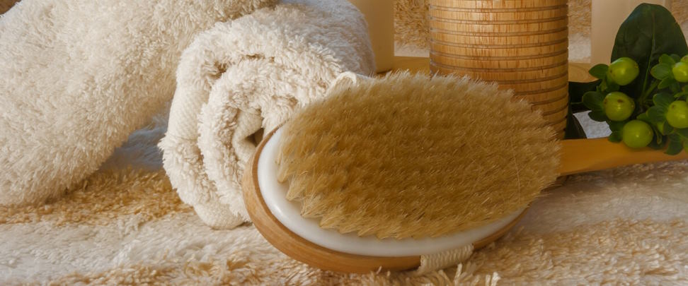 massage and dry brushing